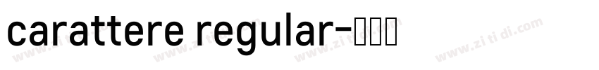 carattere regular字体转换